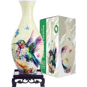 3D Puzzle Vase,160 Pieces 3D Puzzle Vase for Flowers,Unique Adult Crafts and Art,Great Gift for Women, Quality Mother’Day Gifts, 3D DIY House Warming Gift for Flower Arrangements and Home Decor