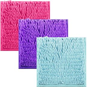 Timgle 3 Pieces School Locker 10"" Square Locker Carpet Square Locker Decorations Locker Rugs Carpet Locker Decor Accessories, 3 Colors