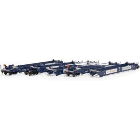 Athearn HO RTR Maxi I Well Cars RBCX #1002 5 ATH98926 HO Rolling Stock