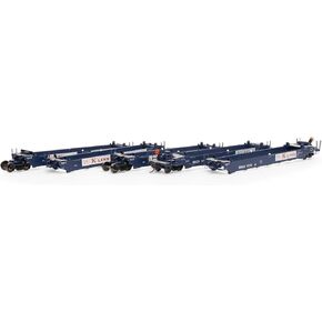 Athearn HO RTR Maxi I Well Cars RBCX #1018 5 ATH98928 HO Rolling Stock