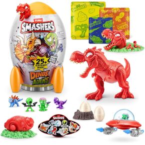 Smashers Dino vs Aliens Medium(T-REX) by ZURU, Smashable Egg Toy for Boys