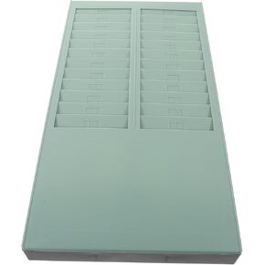Slot Wall-mounted Attendance Card Holder Plastic Rack for Office Factory Warehouse
