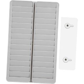 Simple Design Card Slot Holder 28 Pockets Time Attendance Card Rack Office Badge Holder