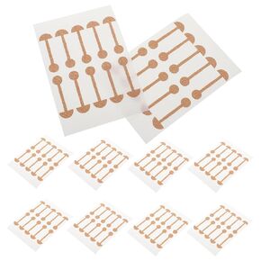 LIFKOME 10Pcs Self Adhesive Wing of Nose Shaping Corrector Strips Soft Elastic Nose Contour Patches for Comfortable Nose Enhancement and Efficient Wing Reduction