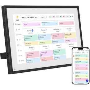 10.1 Inch Digital Calendar, 2025-2026 Desk Calendar Smart WiFi Planner&Chore Chart, IPS HD Interactive Touchscreen Display For Family Schedules, Also Share Photos/Videos