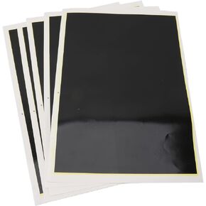 Black Engraving Marking Color Paper, 5 Sheets,15.4x10.6in, for Engraver, Ceramics, Glass, Metal, DIY Crafts