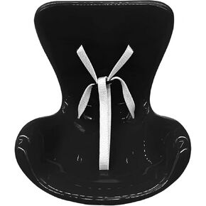 Doll Car Seat for 17cm Dolls with Air Vent Clip Safety Chair Accessories for Protecting Decorations Sofa Doll Suitable for Blind Box Doll Fans (Black)