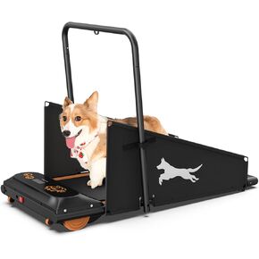 Dog Treadmill for Small & Medium Dogs,1.5HP Low Noise Motor, 220LBS Capacity with LED Display - Compact Steel Design for Indoor Pet Exercise