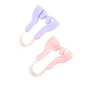 Didiseaon 2Pcs Silicone Nose Device Nose Bridge Straightener and Lifter Clip for Adults Ergonomic Design for Droopy Nose Correction Soft Elegant