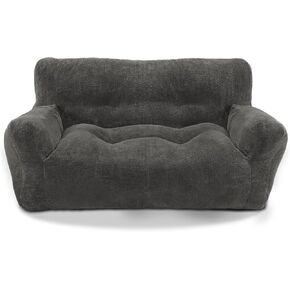 Lovupet Dog Couch for Small Medium Breed, Dog Sofa Bed Full Filled Sponge, No Assembly Need, PS581 (Neutral Grey)