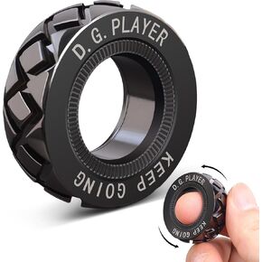 Fidget Spinning Ring Metal - Adjustable Fidget Toys Adults EDC Spinner Ring for Stress Relief & Anxiety, Office Desk ADHD Toys
