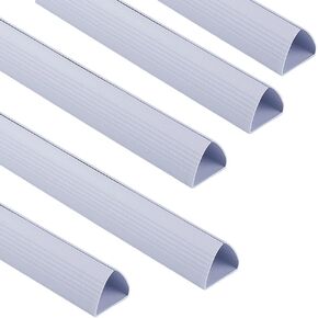CRASPIRE Binding Bar Capacity A4 Size Folder 12In Book Slide Binders Books Clips Grip 70 Sheets Pull Rod Plastic for Office Loose Leaf Sliding Bookbinding Report Cover 10Pcs White