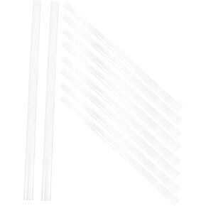 Gadpiparty 10Pcs Transparent File Folder with Pull Rod Clips Plastic Slide Binding Bars for Easy Document Organization for Office Use