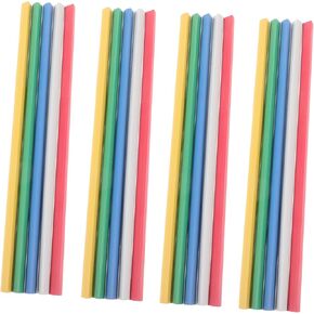 HOMSFOU 30pcs Sliding Bar File Binder Clips Plastic Loose Leaf Slide Binders for School Office and Home Organization Includes Each