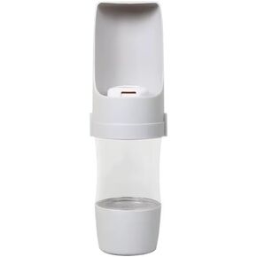 Dog Water Bottle Portable-Travel Water with Food Container, Leak Proof and Lightweight Water Bottle for Dogs,Dog Stuff Accessories Items,Lightweight & Convenient for Outdoor (Gray, Small)