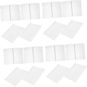 Gadpiparty 20pcs Transparent Pull Rod Clip Report Covers Plastic Slide Binders Slide Grip for Document Organization Lightweight and Easy Storage for School and Office Use