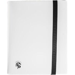 FANTASY CLUB | 9-Pocket Trading Card Binder – Elevate Your Collection with a Lightweight White (PP) Album Featuring Elastic Strap Closure | Holds 360 Standard Size Cards (66 x 91mm| Acid and PVC Free