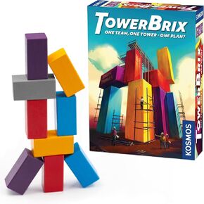 Towerbrix - Cooperative Building Game | Quick Family Game | Hidden Objective | Ages 10 & UP | Kosmos