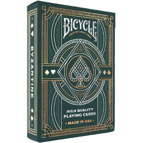Bicycle Byzantine Playing Cards, Silver and Gold Foil, 1 Deck