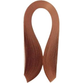 ODETOJOY 3/5/7/10mm Quilling Paper Strips 5mm Brown Paper Strips 540 mm Length 120Pcs Quilling Strip 3mm Brown (10mm)