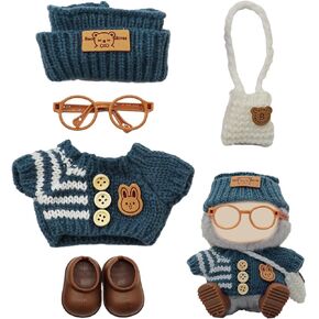 Doll Clothes Accessories Set for 17cm Doll, Funny Outfit Set Compatible with 17cm Doll, Adorable Doll Clothing Set, Cute Clothes for Dress up Unique Style, No Doll Included