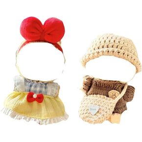 17cm Doll Clothes Suitable, Cute Dolls Accessories Set Gift for Kids 2 Set No Doll TL701