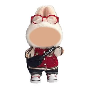 Doll clothes suitable for 15cm and 17cm Labubu (dolls not included), stylish baseball uniform sets (including shoes, glasses and shoulder bags), and 15/17cm doll sporty style suits