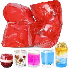 Jelly Wax for Candle Making– Clear Gel Wax with High Transparency, Long Burning Time for Candle Making and Handmade Scented Candle supplies-14oz