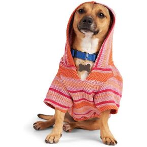 Youly Pink Baja Dog Hoodie, Medium