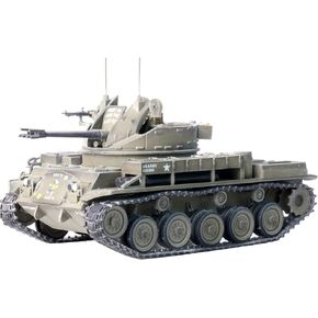 1:72 Scale US Army 2nd Field Artillery M42 Tank Model Alloy High-Simulated Heavy Tank Miniature for Home Decoration