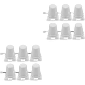 Toyvian Clockwork Legged Robot Toy Part, 12pcs Clockwork Walking Movement DIY Windup Robot Toys Walking Animal Mechanism Clockwise Toy for Kids Arts and Crafts Toys White