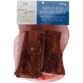 Mika & Sammy's Smoked Beef Marrow Dog Bones for Medium and Ambraction Made في الولايات المتحدة الأمريكية in Kuwait