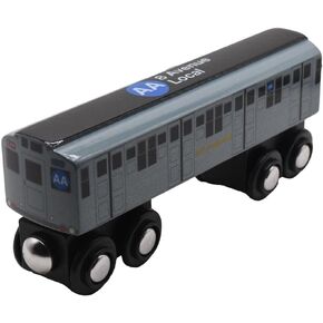 Munipals MP01_11AA Wooden Subway Train Car NYC R1 AA 8 Ave Local AA Train