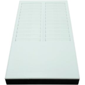 -Slot Rack Plastic Office Attendance Card Holder Wall-Mounted Hanging Hole