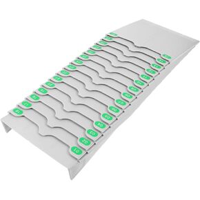 1set Retractable Employee Attendance Card Holder Rack for Office and Warehouse Slot Wall Mount Design Easy to Install for Classrooms and Workspaces