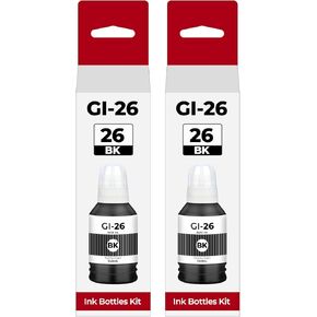 GI26 GI-26 GX4020 GX6120 Ink Refill Bottles Compatible with Canon 26 GI26 GI-26 GI 26 Ink Bottle Refill for Canon Maxify GX4020 GX5020 GX6120 GX7021 GX7120 GX7020 GX6021 GX3020 GX6020 GX5120 Megatank