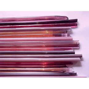 Devardi Glass Lampwork, Beadmaking Glass, COE 104 Mixed Pink Rods 1 Lb