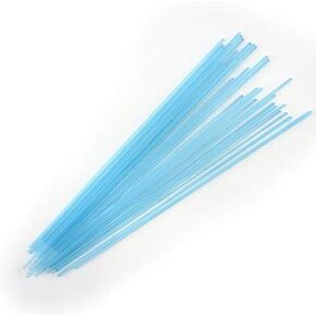 Light Cyan Opal COE 90 Stringer Sample - 4.375" Long Bullseye Glass Stringer