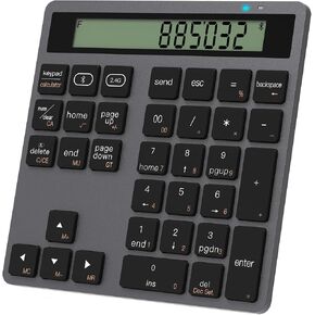 لوحة مفاتيح رقمية بلوتوث، لوحة مفاتيح لاسلكية 34 مفتاحًا لوحة أرقام خارجية للكمبيوتر المحمول والكمبيوتر اللوحي والهاتف الذكي iPad المتوافقة مع MacBook Windows Surface Pro in Kuwait