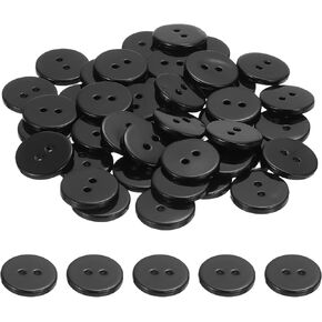 PATIKIL 50 Pcs 12.5mm Mother of Pearl Buttons, 2 Holes MOP Natural Pearl Shell Buttons for Sewing Clothes Coat Suits Shirt DIY Craft Decoration, Gray