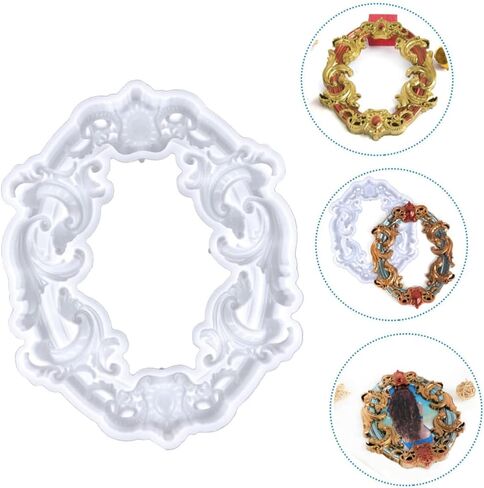 HOMSFOU Photo Frame Making Supplies Silicone Frame Molds DIY Crafts Material Resin Craft Mold Practical in Saudi Arabia