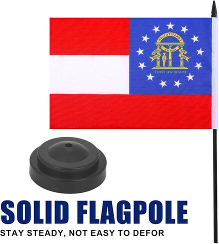 Christians Desk Flag 12" Solid Pole Deluxe Set Christians Flags Banner Mini Small Christians Office Table Flags with Black Stand Base Desktop Decorations(2Pack) in Saudi Arabia