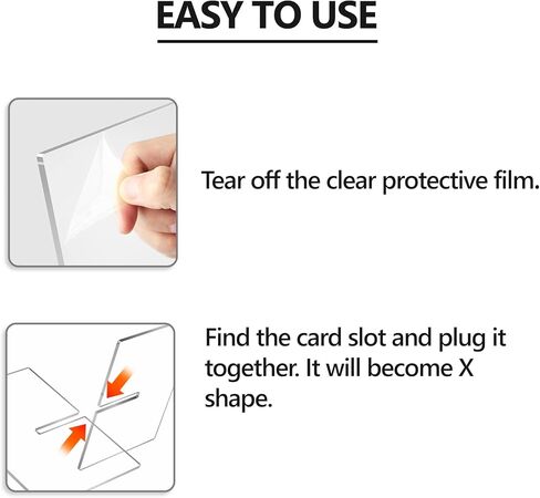 Large Acrylic Book Stand, 12.5" x 9.5" x 5", Quran Holder, Clear Open Bookstand for Display and Reading, Cookbook, Art Book, Bible, Magazine, Recipe, Home Kitchen Coffee Table Decor in Kuwait