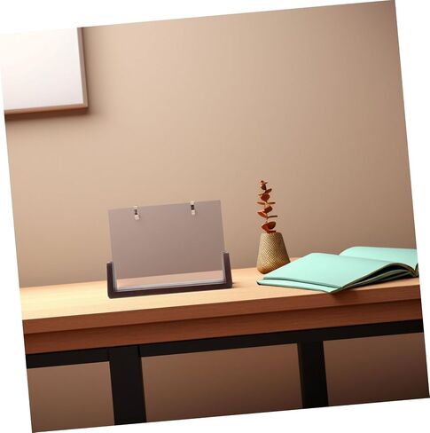 مجموعة واحدة من قاعدة تقويم خشبية أنيقة مع دوائر معدنية Flip Flip Stand for Desk Setup Setup Design Actor Synglis in Saudi Arabia