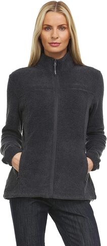 Swiss Alps Womens Full Zip Polar Fleece Jacket with Pockets, Navy, S in Saudi Arabia