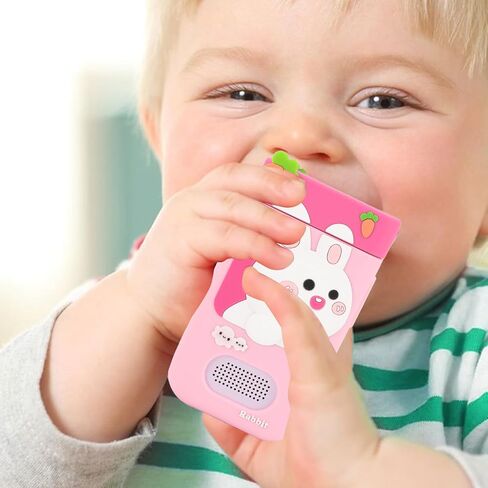 48MP 1080P HD Kids Smart Phone, 2.8in Touchscreen Camera with Autofocus, 180° Rotating Lens, Music Player, Games, Voice Recorder, for Boys Girls, with Carton Stickers (Pink Rabbit) in Kuwait