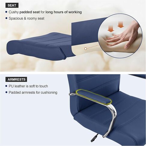 كرسي مكتب مكتب ، كراسي غرف مؤتمرات جلدية حديثة ، منزل مريح عالي الوحي in Kuwait