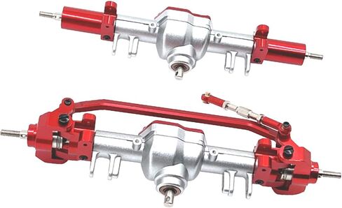 RC CAR ترقية أجزاء مجموعات ملحقات احتياطية ، مجموعة محور أمامي وخلفي ، إكسسوارات التعديل التحديثي لـ MN128 MN86 MN86S ، Argent و Red in Kuwait