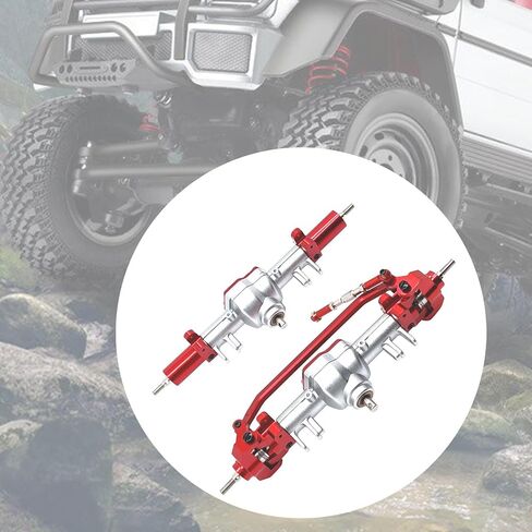 RC CAR ترقية أجزاء مجموعات ملحقات احتياطية ، مجموعة محور أمامي وخلفي ، إكسسوارات التعديل التحديثي لـ MN128 MN86 MN86S ، Argent و Red in Kuwait