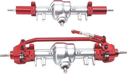 RC CAR ترقية أجزاء مجموعات ملحقات احتياطية ، مجموعة محور أمامي وخلفي ، إكسسوارات التعديل التحديثي لـ MN128 MN86 MN86S ، Argent و Red in Kuwait